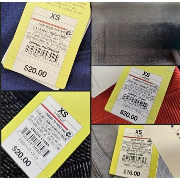 All In Motion Seamless Racer Sports Bra Bundle Size XS - Picture 9 of 9